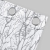 image:imageDriftAway Tree Branch Blackout Curtains Double Layer 84 Inches Long for Bedroom Printed Patterned Classic Thermal Insulated Summer Sound Lined Grommet Drapes for Living Room 2 Panels BlackWhiteGrey