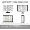 image:imageDriftAway Tree Branch Blackout Curtains Double Layer 84 Inches Long for Bedroom Printed Patterned Classic Thermal Insulated Summer Sound Lined Grommet Drapes for Living Room 2 Panels BlackWhiteGrey