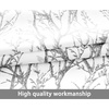 image:imageDriftAway Tree Branch Blackout Curtains Double Layer 84 Inches Long for Bedroom Printed Patterned Classic Thermal Insulated Summer Sound Lined Grommet Drapes for Living Room 2 Panels BlackWhiteGrey