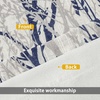 image:imageDriftAway Tree Branch Blackout Curtains Double Layer 84 Inches Long for Bedroom Printed Patterned Classic Thermal Insulated Summer Sound Lined Grommet Drapes for Living Room 2 Panels BlackWhiteLinen Blue