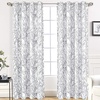 image:imageDriftAway Tree Branch Blackout Curtains Double Layer 84 Inches Long for Bedroom Printed Patterned Classic Thermal Insulated Summer Sound Lined Grommet Drapes for Living Room 2 Panels BlackWhiteGrey