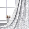 image:imageDriftAway Tree Branch Blackout Curtains Double Layer 84 Inches Long for Bedroom Printed Patterned Classic Thermal Insulated Summer Sound Lined Grommet Drapes for Living Room 2 Panels BlackWhiteGrey