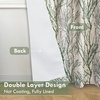 image:imageDriftAway Tree Branch Blackout Curtains Double Layer 84 Inches Long for Bedroom Printed Patterned Classic Thermal Insulated Summer Sound Lined Grommet Drapes for Living Room 2 Panels BlackWhiteLinen Loden Green