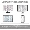 image:imageDriftAway Tree Branch Blackout Curtains Double Layer 84 Inches Long for Bedroom Printed Patterned Classic Thermal Insulated Summer Sound Lined Grommet Drapes for Living Room 2 Panels BlackWhiteGrey