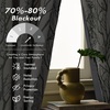 image:imageDriftAway Tree Branch Blackout Curtains Double Layer 84 Inches Long for Bedroom Printed Patterned Classic Thermal Insulated Summer Sound Lined Grommet Drapes for Living Room 2 Panels BlackWhiteLinen Loden Green