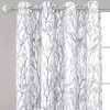 image:imageDriftAway Tree Branch Blackout Curtains Double Layer 84 Inches Long for Bedroom Printed Patterned Classic Thermal Insulated Summer Sound Lined Grommet Drapes for Living Room 2 Panels BlackWhiteGrey
