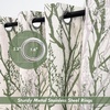 image:imageDriftAway Tree Branch Blackout Curtains Double Layer 84 Inches Long for Bedroom Printed Patterned Classic Thermal Insulated Summer Sound Lined Grommet Drapes for Living Room 2 Panels BlackWhiteLinen Loden Green