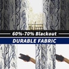 image:imageDriftAway Tree Branch Blackout Curtains Double Layer 84 Inches Long for Bedroom Printed Patterned Classic Thermal Insulated Summer Sound Lined Grommet Drapes for Living Room 2 Panels BlackWhiteLinen Blue