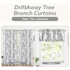 image:imageDriftAway Tree Branch Blackout Curtains Double Layer 84 Inches Long for Bedroom Printed Patterned Classic Thermal Insulated Summer Sound Lined Grommet Drapes for Living Room 2 Panels BlackWhiteBlack White