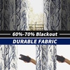 image:imageDriftAway Tree Branch Blackout Curtains Double Layer 84 Inches Long for Bedroom Printed Patterned Classic Thermal Insulated Summer Sound Lined Grommet Drapes for Living Room 2 Panels BlackWhiteLinen Blue