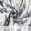image:imageDriftAway Tree Branch Blackout Curtains Double Layer 84 Inches Long for Bedroom Printed Patterned Classic Thermal Insulated Summer Sound Lined Grommet Drapes for Living Room 2 Panels BlackWhiteLinen Blue