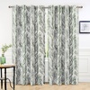 image:imageDriftAway Tree Branch Blackout Curtains Double Layer 84 Inches Long for Bedroom Printed Patterned Classic Thermal Insulated Summer Sound Lined Grommet Drapes for Living Room 2 Panels BlackWhiteLinen Loden Green