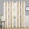 image:imageDriftAway Tree Branch Blackout Curtains Double Layer 84 Inches Long for Bedroom Printed Patterned Classic Thermal Insulated Summer Sound Lined Grommet Drapes for Living Room 2 Panels BlackWhiteYellow