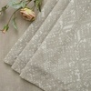 image:imageDriftAway Freda Jacobean Floral Linen Blend Blackout Thermal Insulated Energy Saving Privacy Window Linen Curtain Valance Rod Pocket 2 Layers Single 52 Inch by 18 Inch Plus 2 Inch Header Vintage BlueCrochetbeige