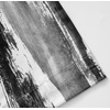 image:imageDriftAway Paint Brush Watercolor Lined Thermal Insulated Blackout Window Curtain Valance Rod Pocket Black Gray Ink Stripe Pattern 2 Layers 52 Inch by 18 Inch Plus 2 Inch Header 1 PackBlack Gray