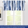 image:imageDriftAway Paint Brush Watercolor Lined Thermal Insulated Blackout Window Curtain Valance Rod Pocket Black Gray Ink Stripe Pattern 2 Layers 52 Inch by 18 Inch Plus 2 Inch Header 1 PackNavy Blue