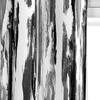 image:imageDriftAway Paint Brush Watercolor Lined Thermal Insulated Blackout Window Curtain Valance Rod Pocket Black Gray Ink Stripe Pattern 2 Layers 52 Inch by 18 Inch Plus 2 Inch Header 1 PackBlack Gray