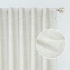 image:imageDriftAway 100 Blackout Linen Curtains for Bedroom 84 Inches Long Drape Farmhouse Thermal Insulated 3 Inch Rod Pocket Back Tab Full Light Blocking 2 Panels for Living Room NurseryIvory