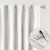 image:imageDriftAway 100 Blackout Linen Curtains for Bedroom 84 Inches Long Drape Farmhouse Thermal Insulated 3 Inch Rod Pocket Back Tab Full Light Blocking 2 Panels for Living Room NurseryCream Linen