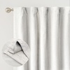 image:imageDriftAway 100 Blackout Linen Curtains for Bedroom 84 Inches Long Drape Farmhouse Thermal Insulated 3 Inch Rod Pocket Back Tab Full Light Blocking 2 Panels for Living Room NurseryCream Linen