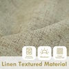 image:imageDriftAway 100 Blackout Linen Curtains for Bedroom 84 Inches Long Drape Farmhouse Thermal Insulated 3 Inch Rod Pocket Back Tab Full Light Blocking 2 Panels for Living Room NurseryLight Khaki Llinen