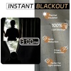 image:imageDriftAway 100 Blackout Linen Curtains for Bedroom 84 Inches Long Drape Farmhouse Thermal Insulated 3 Inch Rod Pocket Back Tab Full Light Blocking 2 Panels for Living Room NurseryLight Linen