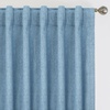 image:imageDriftAway 100 Blackout Linen Curtains for Bedroom 84 Inches Long Drape Farmhouse Thermal Insulated 3 Inch Rod Pocket Back Tab Full Light Blocking 2 Panels for Living Room NurseryDusty Blue
