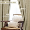 image:imageDriftAway 100 Blackout Linen Curtains for Bedroom 84 Inches Long Drape Farmhouse Thermal Insulated 3 Inch Rod Pocket Back Tab Full Light Blocking 2 Panels for Living Room NurseryLight Khaki Llinen