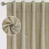 image:imageDriftAway 100 Blackout Linen Curtains for Bedroom 84 Inches Long Drape Farmhouse Thermal Insulated 3 Inch Rod Pocket Back Tab Full Light Blocking 2 Panels for Living Room NurseryLight Khaki Llinen