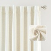 image:imageDriftAway 100 Blackout Linen Curtains for Bedroom 84 Inches Long Drape Farmhouse Thermal Insulated 3 Inch Rod Pocket Back Tab Full Light Blocking 2 Panels for Living Room NurseryLight Linen