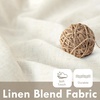 image:imageDriftAway 100 Blackout Linen Curtains for Bedroom 84 Inches Long Drape Farmhouse Thermal Insulated 3 Inch Rod Pocket Back Tab Full Light Blocking 2 Panels for Living Room NurseryLight Linen