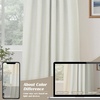 image:imageDriftAway 100 Blackout Linen Curtains for Bedroom 84 Inches Long Drape Farmhouse Thermal Insulated 3 Inch Rod Pocket Back Tab Full Light Blocking 2 Panels for Living Room NurseryIvory
