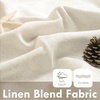 image:imageDriftAway 100 Blackout Linen Curtains for Bedroom 84 Inches Long Drape Farmhouse Thermal Insulated 3 Inch Rod Pocket Back Tab Full Light Blocking 2 Panels for Living Room NurseryLight Linen