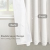 image:imageDriftAway 100 Blackout Linen Curtains for Bedroom 84 Inches Long Drape Farmhouse Thermal Insulated 3 Inch Rod Pocket Back Tab Full Light Blocking 2 Panels for Living Room NurseryCream Linen