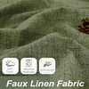 image:imageDriftAway 100 Blackout Linen Curtains for Bedroom 84 Inches Long Drape Farmhouse Thermal Insulated 3 Inch Rod Pocket Back Tab Full Light Blocking 2 Panels for Living Room NurseryOlive Green