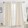 image:imageDriftAway 100 Blackout Linen Curtains for Bedroom 84 Inches Long Drape Farmhouse Thermal Insulated 3 Inch Rod Pocket Back Tab Full Light Blocking 2 Panels for Living Room NurseryLight Linen