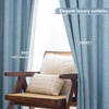 image:imageDriftAway 100 Blackout Linen Curtains for Bedroom 84 Inches Long Drape Farmhouse Thermal Insulated 3 Inch Rod Pocket Back Tab Full Light Blocking 2 Panels for Living Room NurseryDusty Blue