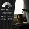 image:imageDriftAway 100 Blackout Linen Curtains for Bedroom 84 Inches Long Drape Farmhouse Thermal Insulated 3 Inch Rod Pocket Back Tab Full Light Blocking 2 Panels for Living Room NurseryGrey