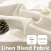 image:imageDriftAway 100 Blackout Linen Curtains for Bedroom 84 Inches Long Drape Farmhouse Thermal Insulated 3 Inch Rod Pocket Back Tab Full Light Blocking 2 Panels for Living Room NurseryLight Linen