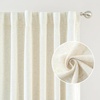 image:imageDriftAway 100 Blackout Linen Curtains for Bedroom 84 Inches Long Drape Farmhouse Thermal Insulated 3 Inch Rod Pocket Back Tab Full Light Blocking 2 Panels for Living Room NurseryLight Linen