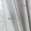 image:imageDriftAway 100 Blackout Linen Curtains for Bedroom 84 Inches Long Drape Farmhouse Thermal Insulated 3 Inch Rod Pocket Back Tab Full Light Blocking 2 Panels for Living Room NurseryGrey