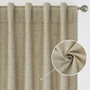 image:imageDriftAway 100 Blackout Linen Curtains for Bedroom 84 Inches Long Drape Farmhouse Thermal Insulated 3 Inch Rod Pocket Back Tab Full Light Blocking 2 Panels for Living Room NurseryLight Khaki Llinen