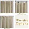 image:imageDriftAway 100 Blackout Linen Curtains for Bedroom 84 Inches Long Drape Farmhouse Thermal Insulated 3 Inch Rod Pocket Back Tab Full Light Blocking 2 Panels for Living Room NurseryLight Khaki Llinen