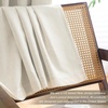 image:imageDriftAway 100 Blackout Linen Curtains for Bedroom 84 Inches Long Drape Farmhouse Thermal Insulated 3 Inch Rod Pocket Back Tab Full Light Blocking 2 Panels for Living Room NurseryLight Linen