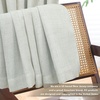 image:imageDriftAway 100 Blackout Linen Curtains for Bedroom 84 Inches Long Drape Farmhouse Thermal Insulated 3 Inch Rod Pocket Back Tab Full Light Blocking 2 Panels for Living Room NurseryIvory