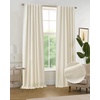 image:imageDriftAway 100 Blackout Linen Curtains for Bedroom 84 Inches Long Drape Farmhouse Thermal Insulated 3 Inch Rod Pocket Back Tab Full Light Blocking 2 Panels for Living Room NurseryLight Linen