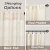 image:imageDriftAway 100 Blackout Linen Curtains for Bedroom 84 Inches Long Drape Farmhouse Thermal Insulated 3 Inch Rod Pocket Back Tab Full Light Blocking 2 Panels for Living Room NurseryLight Linen