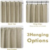image:imageDriftAway 100 Blackout Linen Curtains for Bedroom 84 Inches Long Drape Farmhouse Thermal Insulated 3 Inch Rod Pocket Back Tab Full Light Blocking 2 Panels for Living Room NurseryLight Khaki Llinen