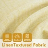 image:imageDriftAway 100 Blackout Linen Curtains for Bedroom 84 Inches Long Drape Farmhouse Thermal Insulated 3 Inch Rod Pocket Back Tab Full Light Blocking 2 Panels for Living Room NurseryYellow