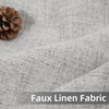 image:imageDriftAway 100 Blackout Linen Curtains for Bedroom 84 Inches Long Drape Farmhouse Thermal Insulated 3 Inch Rod Pocket Back Tab Full Light Blocking 2 Panels for Living Room NurseryGrey